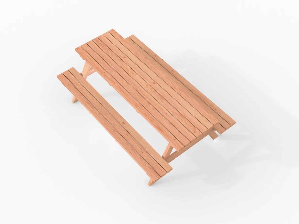 Douglas Picknicktafel Geschaafd - Lengte 240 cm - Afbeelding 6